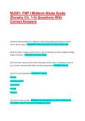 NU551&colon; FNP I Midterm Study Guide &lpar;Dunphy Ch&period; 1-5&rpar; Questions With Correct Answers