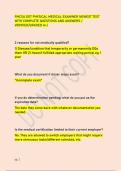FMCSA DOT PHYSICAL MEDICAL EXAMINER NEWEST TEST  WITH COMPLETE QUESTIONS AND ANSWERS &sol;  VERIFIED&sol;GRADED A&plus;