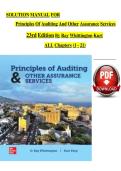 Principles of Auditing & Other Assurance Services &lpar;23rd Ed&rpar; Solutions