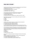 RAD BIO EXAM 1 NEWEST 2026&sol;2027 ACTUAL EXAM COMPLETE QUESTIONS AND CORRECT DETAILED ANSWERS &lpar;VERIFIED ANSWERS&rpar; &vert;ALREADY GRADED A&plus;&vert;&vert;BRAND NEW&excl;&excl;