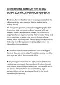 CORRECTIONS ACADEMY TEST 1 EXAM SCRIPT 2026 FULL EVALUATION VERIFIED A&plus;