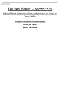 Solution Manual for Horngrens Financial Accounting 8th Edition by  Tracie Nobles &vert;&vert;ISBN&colon;9780137858651