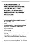 MODULE 3 CAPABILITIES AND LIMITATIONS OF BCTS EXAM&lpar;ACTUAL EXAM&rpar; WITH CORRECT ACTUAL QUESTIONS AND CORRECTLY WELL DEFINED ANSWERS LATEST ALREADY GRADED A&plus; 2026