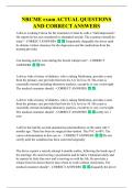 NRCME exam ACTUAL QUESTIONS  AND CORRECT ANSWERS 
