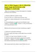 NSCA CPSS Chapter's 30-31 UPDATED  Study Guide QUESTIONS AND  CORRECT ANSWERS - 