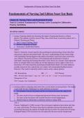 &sol;Fundamentals of Nursing 2nd Edition Yoost Test Bank 