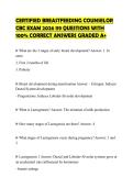 CERTIFIED BREASTFEEDING COUNSELOR CBC EXAM 2026 119 QUESTIONS WITH 100&percnt; CORRECT ANSWERS GRADED A&plus;