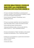 CERTIFIED BREASTFEEDING COUNSELOR EXAM SCRIPT 2026 COMPREHENSIVE QUESTIONS WITH SOLUTIONS GRADED A&plus;