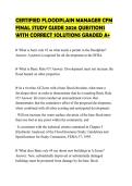CERTIFIED FLOODPLAIN MANAGER CFM FINAL STUDY GUIDE 2026 QUESTIONS WITH CORRECT SOLUTIONS GRADED A&plus;