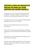 CERTIFIED FLOODPLAIN MANAGER CFM PRACTICE TEST BANK 2026 TESTED QUESTIONS AND ANSWERS GRADED A&plus;