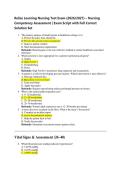 Relias Learning Nursing Test Exam &lpar;2026&sol;2027&rpar; &ndash; Nursing  Competency Assessment &vert; Exam Script with Full Correct  Solution Set 