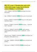 BIO 252 AP2 Exam 1 Study Guide  Chamberlain University-Online UPDATED  Study Guide QUESTIONS AND  CORRECT ANSWERS  - 