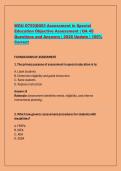 WGU D755&vert;D003 Assessment in Special  Education Objective Assessment &vert; OA 45  Questions and Answers &vert; 2026 Update &vert; 100&percnt;  Correct
