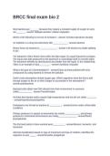 BRCC final exam bio 2  Questions with Accurate Answers