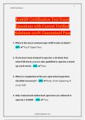 Forklift Certification Test Exam  Questions with Correct Verified  Solutions 100&percnt; Guaranteed Pass