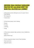 CERTIFIED TEXAS CONTRACT DEVELOPER PRACTICE TEST 2026 EXAM SCRIPT TEST BANK FULL SOLUTION 100&percnt; CORRECT