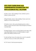 CFCI STUDY GUIDE EXAM 2026 COMPREHENSIVE EXAMINATION TEST WITH ACCURATE FULL SOLUTIONS