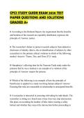 CFCI STUDY GUIDE EXAM 2026 TEST PAPER QUESTIONS AND SOLUTIONS GRADED A&plus;