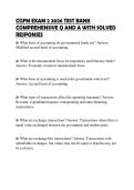 CGFM EXAM 2 2026 TEST BANK COMPREHENSIVE Q AND A WITH SOLVED RESPONSES