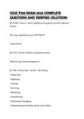 CGSC F100 EXAM 2026 COMPLETE QUESTIONS AND VERIFIED SOLUTIONS