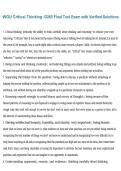 WGU D265 Critical Thinking &ndash; Final Test Exam &ndash; Western Governors University &ndash; Academic Year 2026&sol;2027 &ndash; Verified Exam Preparation with Complete Solutions