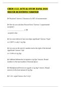 CHEM 1151 ACTUAL STUDY BANK 2026 SOLVED QUESTIONS VERIFIED