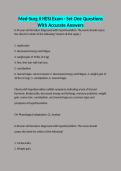 Med-Surg II HESI Exam - Set One Questions With Accurate Answers