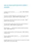 ABA 626 EXAM QUESTIONS WITH CORRECT ANSWERS