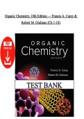 Test Bank &ndash; Organic Chemistry&comma; 10th Edition &vert; ISBN&colon;9780073511214 by Francis A&period; Carey & Robert M&period; Giuliano &lpar;All Chapters 1&ndash;10&rpar;