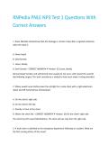 RNPedia PNLE NP3 Test 1 Questions With Correct Answers 
