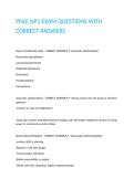 PNLE NP1 EXAM QUESTIONS WITH CORRECT ANSWERS