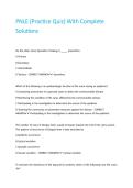 PNLE &lpar;Practice Quiz&rpar; With Complete Solutions&period;