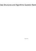 Data Structures and Algorithms Question Bank &vert; Complete DSA Exam Practice & Interview Prep Guide