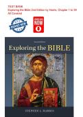 NEW 2026&sol;2027 TEST BANK Exploring the Bible 2nd Edition by Harris&comma; Chapter 1 to 39 All Covered