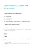 CHN Common PNLE Questions With Correct Answers