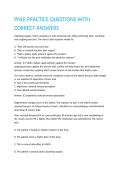 PNLE PRACTICE QUESTIONS WITH CORRECT ANSWERS