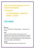 Gould&rsquo;s Pathophysiology Test Bank 7th Edition &vert; VanMeter & Hubert MCQs for Nursing & Allied Health
