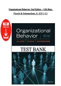 Test Bank &ndash; Organizational Behavior&comma; 2nd Edition &vert; Uhl-Bien & Piccolo ISBN&colon;9781119503774 &vert; All Chapters 1&ndash;11 &vert; Latest Edition
