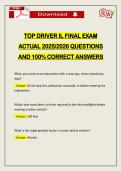 PACKAGE DEAL&colon;&colon;&colon; ILLINOIS TOP DRIVER FINAL EXAMS ACTUAL 2026 UPDATE