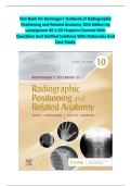 Test Bank for Bontragers Textbook of Radiographic Positioning and Related Anatomy 10th Edition by Lampignano All 1-20 Chapters Covered With Questions And Verified Solutions With Rationales And Case Study&period;