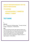 Gould&rsquo;s Pathophysiology Test Bank &lpar;7th Ed&rpar; &vert; VanMeter & Hubert &vert; Pathophysiology MCQs for Health Professions