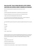 West Coast EMT - Block 4 EXAM 2026-2027 LATEST VERSION QUESTIONS AND VERIFIED CORRECT ANSWERS JUST RELEASED  