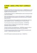 EJPME 1 MOD 2 PRE-TEST CORRECT 100&percnt;