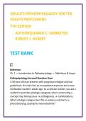 Gould&rsquo;s Pathophysiology Test Bank 7th Edition &vert; VanMeter & Hubert MCQs for Nursing & Allied Health