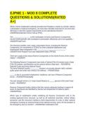 EJPME 1 - MOD 8 COMPLETE QUESTIONS & SOLUTIONS&lpar;RATED A&plus;&rpar;