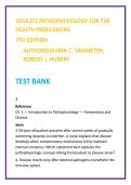 Gould&rsquo;s Pathophysiology Test Bank 7th Ed &vert; VanMeter & Hubert MCQs for Health Professions Study Guide