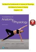 Test Bank For Fundamentals of Anatomy & Physiology&comma; 11th Edition by Frederic H Martini Chapters 1 - 2