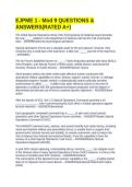EJPME 1 - Mod 9 QUESTIONS & ANSWERS&lpar;RATED A&plus;&rpar;