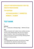 Gould&rsquo;s Pathophysiology Test Bank 7th Ed &vert; VanMeter & Hubert MCQs for Health Professions Exam Prep