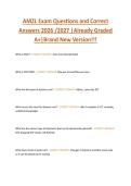 AMZL Exam Questions and Correct  Answers 2026 &sol;2027 &vert;Already Graded  A&plus;&vert;Brand New Version&excl;&excl;&excl;